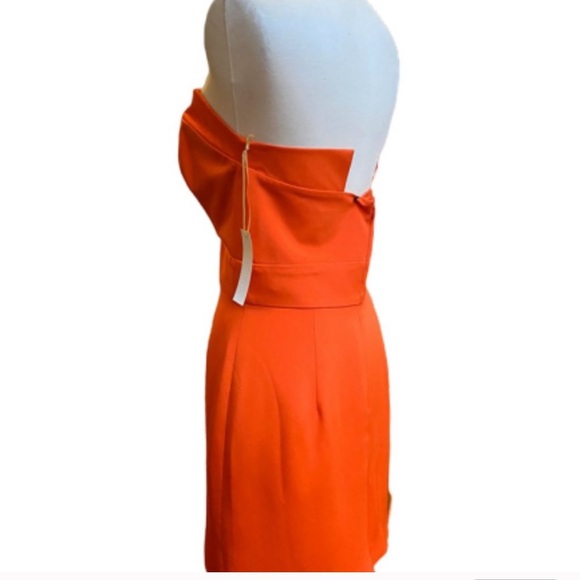 Ani Lee Taryn Orange plunge sweetheart dress - Picture 9 of 15
